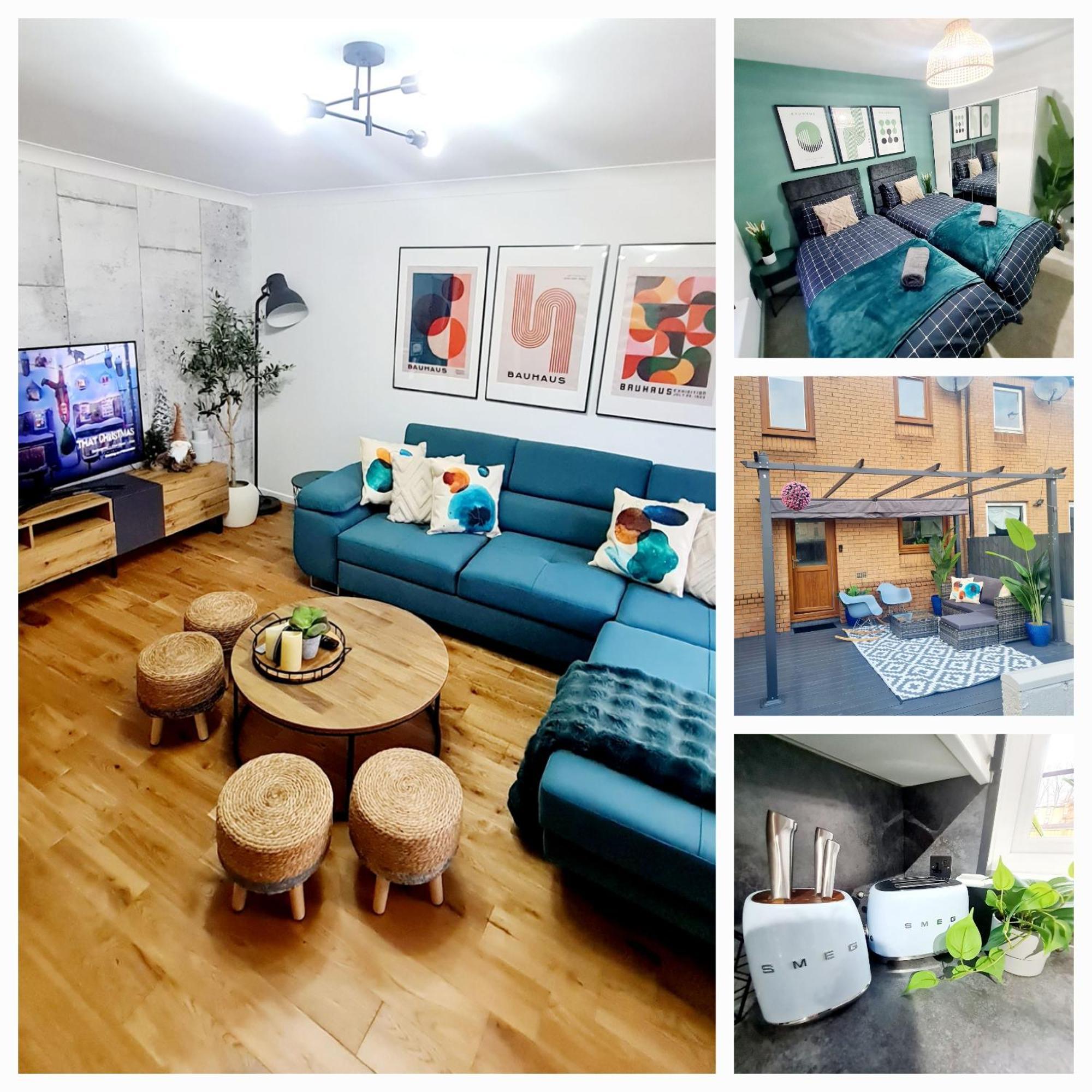 Bright 3Br Walking Distance To Town - Free Parking Apartment Glasgow Luaran gambar